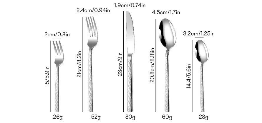 stainless steel flatware set 2