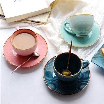 Set Cwpanau Te Ceramig